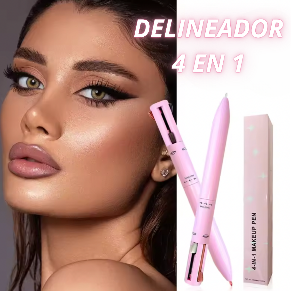 GlamLine™ - DELINEADOR 4 EN 1 (Cejas, labios, ojos e iluminador) ✨