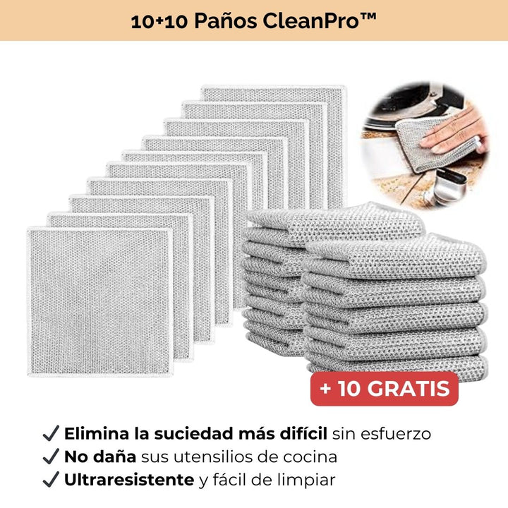 Clean Plus™ +10 Paños GRATIS💧